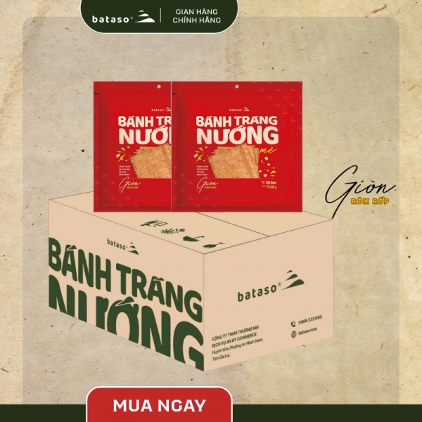 Bánh tráng mè nướng