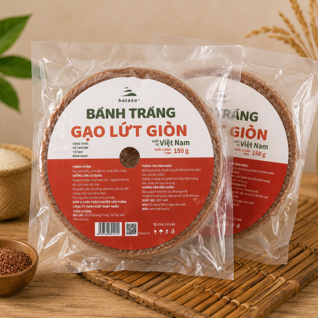 Bánh tráng gạo lứt giòn