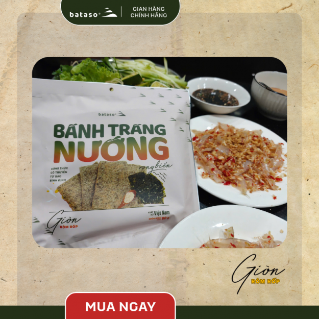 Bánh tráng rong biển nướng